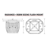 RIGID Industries Radiance Scene - RGBW - Flush Mount - Pair - Kesper Supply