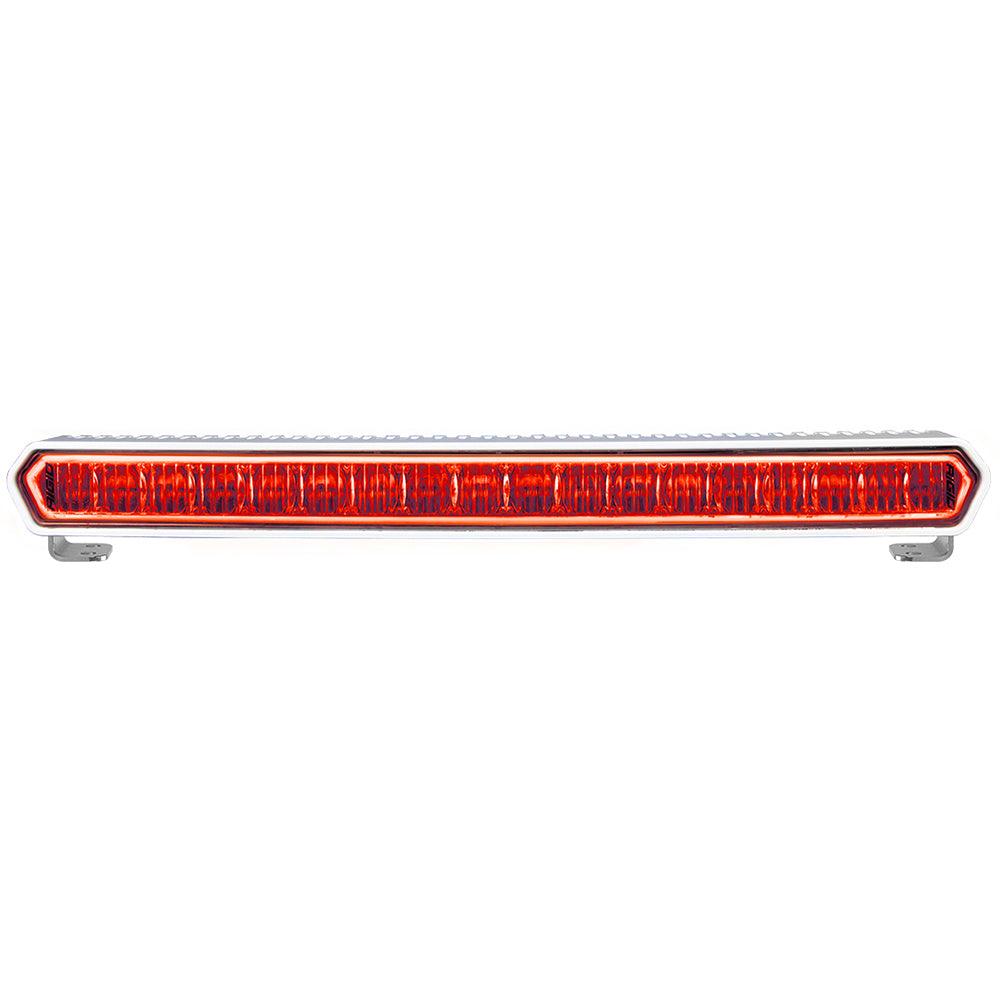 RIGID Industries SR-L Series Marine 20" White LED Lightbar - White Light w/Red Halo - Kesper Supply