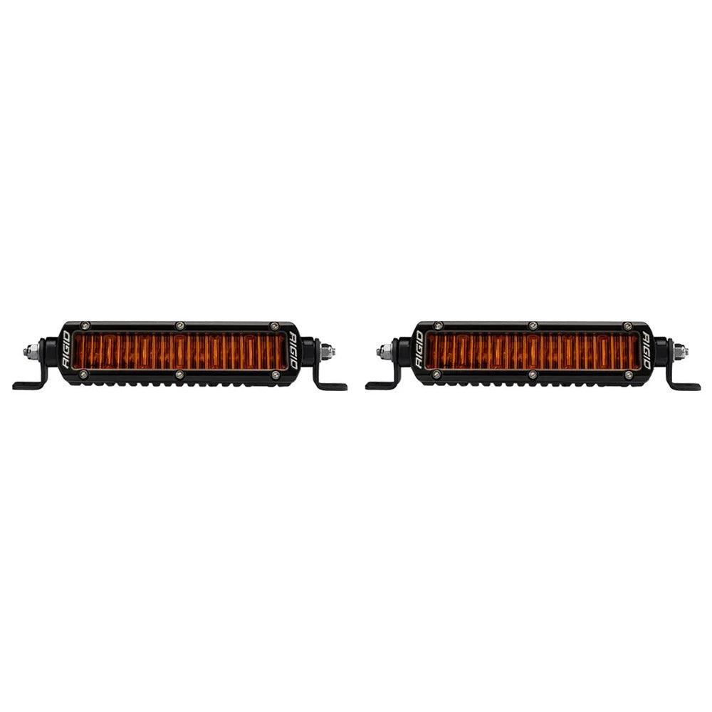 RIGID Industries SR Series SAE 6" w/Amber Pro Lens - Pair - Kesper Supply