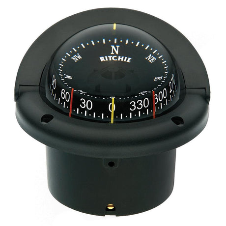 Ritchie HF-743 Helmsman Combidial Compass - Flush Mount - Black - Kesper Supply