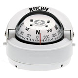 Ritchie S-53W Explorer Compass - Surface Mount - White - Kesper Supply