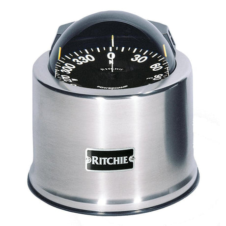 Ritchie SP-5-C GlobeMaster Compass - Pedestal Mount - Stainless Steel - 12V - 5 Degree Card - Kesper Supply