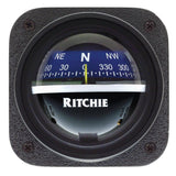 Ritchie V-537B Explorer Compass - Bulkhead Mount - Blue Dial - Kesper Supply