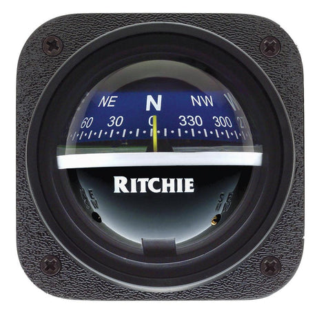 Ritchie V-537B Explorer Compass - Bulkhead Mount - Blue Dial - Kesper Supply