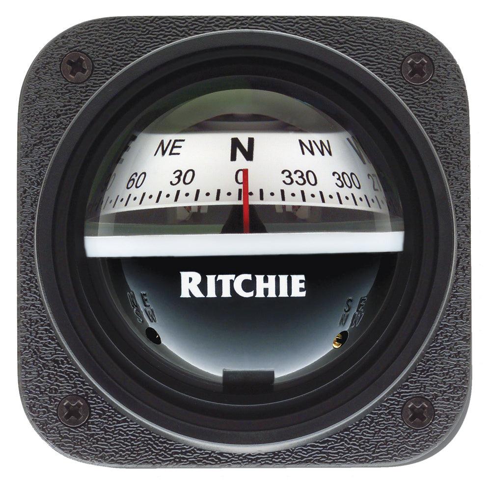 Ritchie V-537W Explorer Compass - Bulkhead Mount - White Dial - Kesper Supply