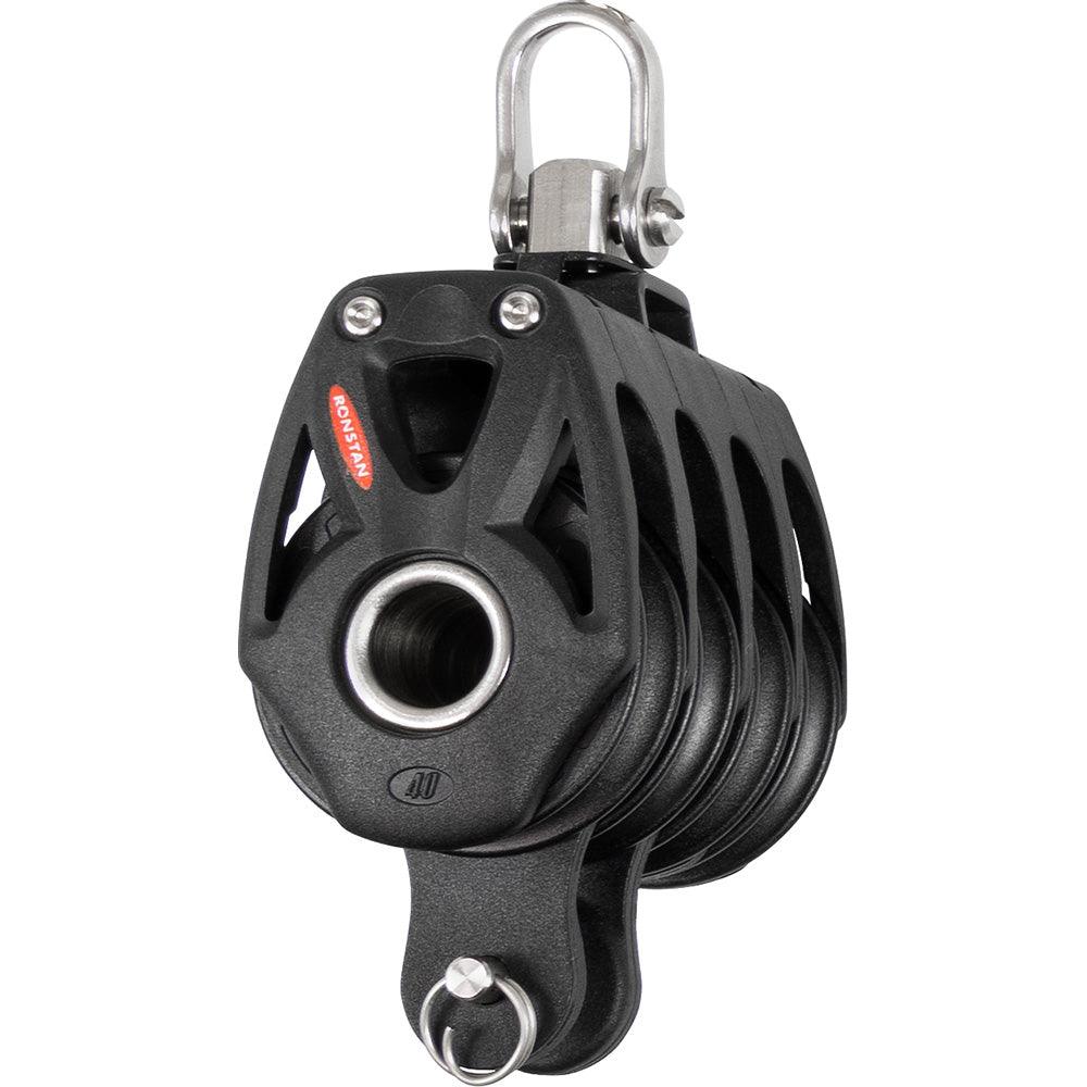 Ronstan Series 40 Orbit BB Block w/Becket & Swivel Shackle - Kesper Supply