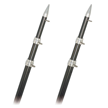 Rupp Top Gun Outrigger Poles - Fixed Length - Carbon Fiber - 18' - Kesper Supply