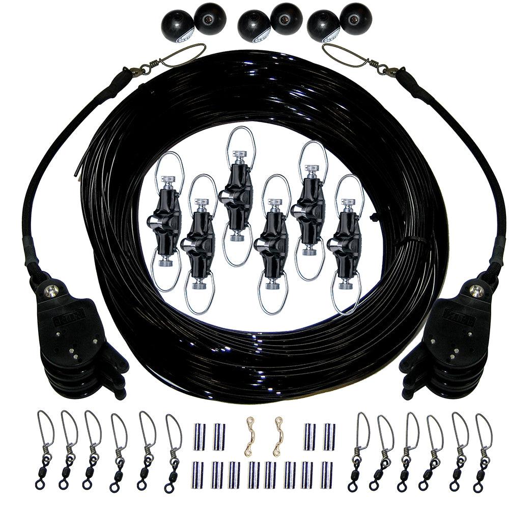 Rupp Triple Rigging Kit W/Lok-Ups & Nok-Outs - 520' Black Mono Cord - Kesper Supply