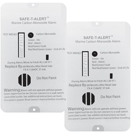 Safe-T-Alert FX-4 Carbon Monoxide Alarm - 2-Pack - Kesper Supply