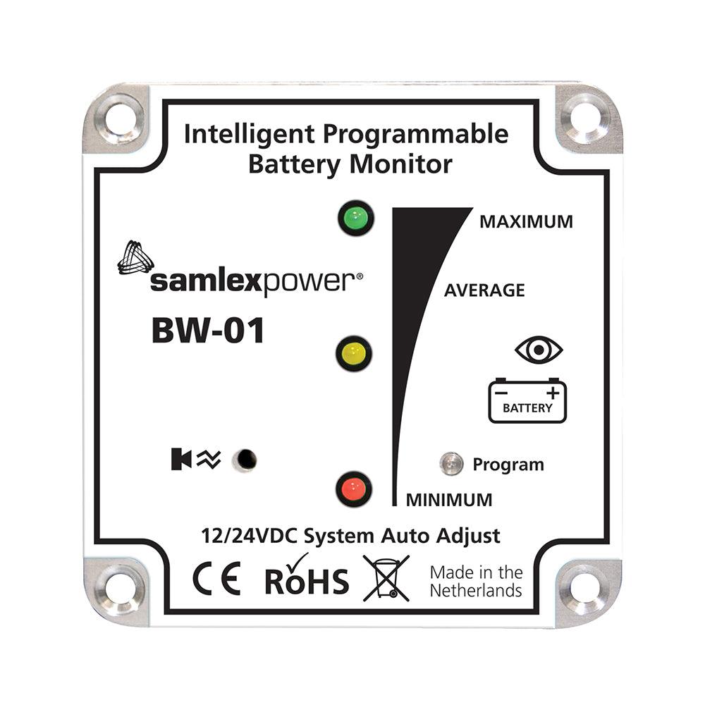 Samlex Battery Monitor - 12V or 24V - Programmable - Kesper Supply