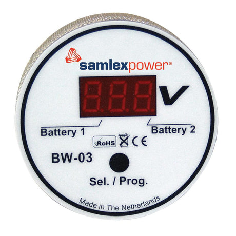 Samlex Dual Battery Monitor - 12V or 24V - Auto Detection - Kesper Supply