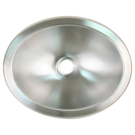 Scandvik Brushed SS Oval Sink - 13.25" x 10.5" - Kesper Supply