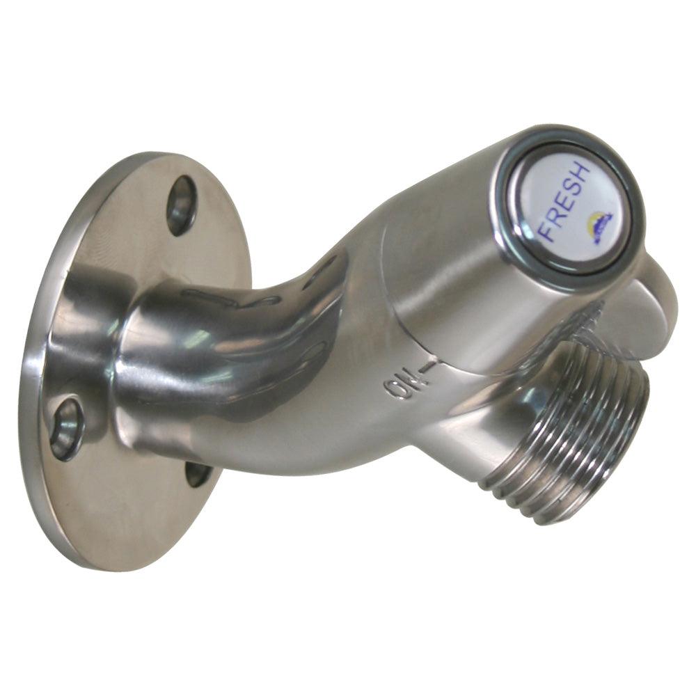 Scandvik Ceramic Angled Washdown Valve - SS Spigot - Kesper Supply