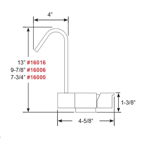 Scandvik Geometric Style Fold Down Mixer - 7.75" Height - Kesper Supply