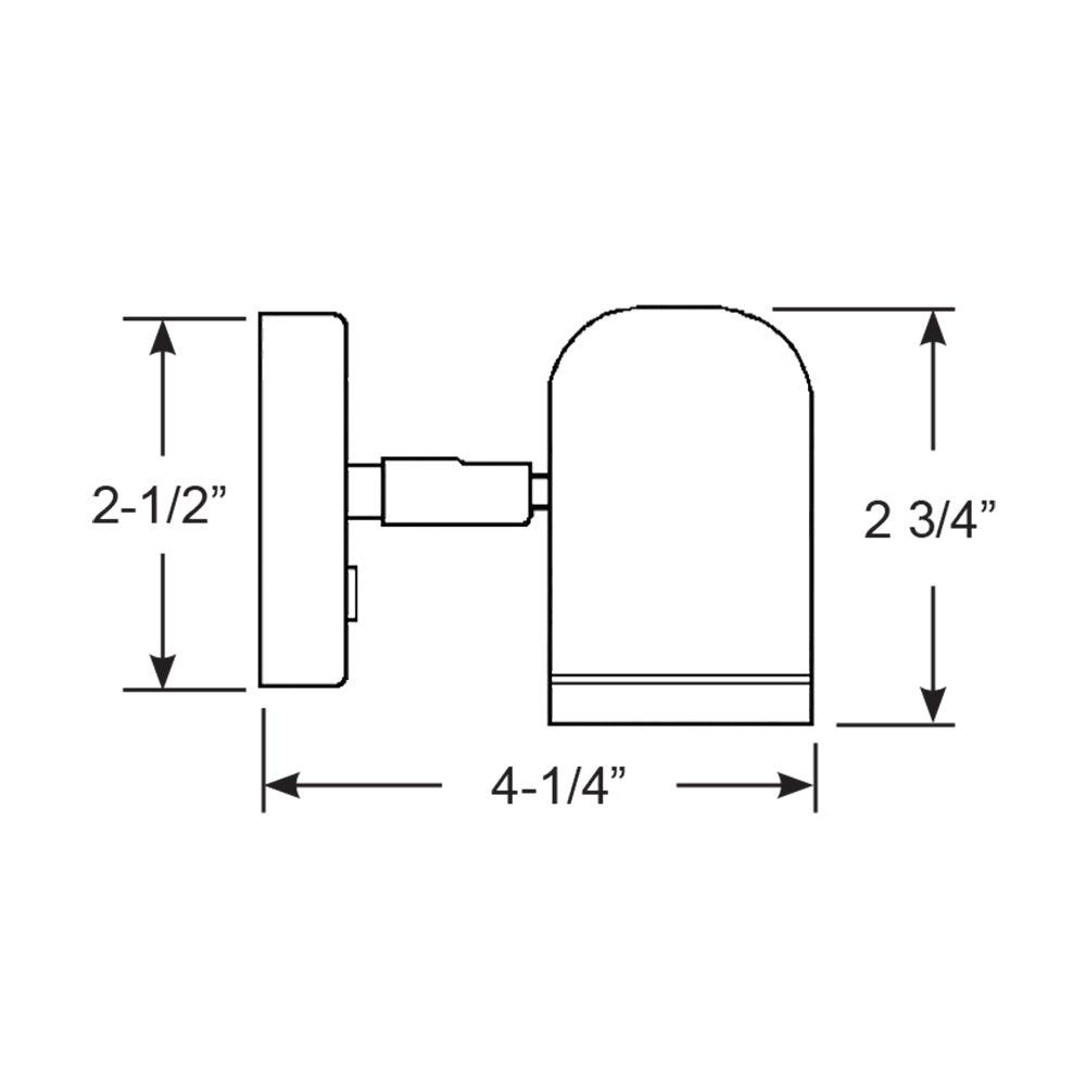 Scandvik LED Brass Reading Light - 10-30V - Kesper Supply