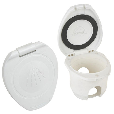 Scandvik Replacement White Cup & Cap f/Recessed Shower - Kesper Supply