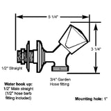 Scandvik SS Washdown Spigot - Kesper Supply