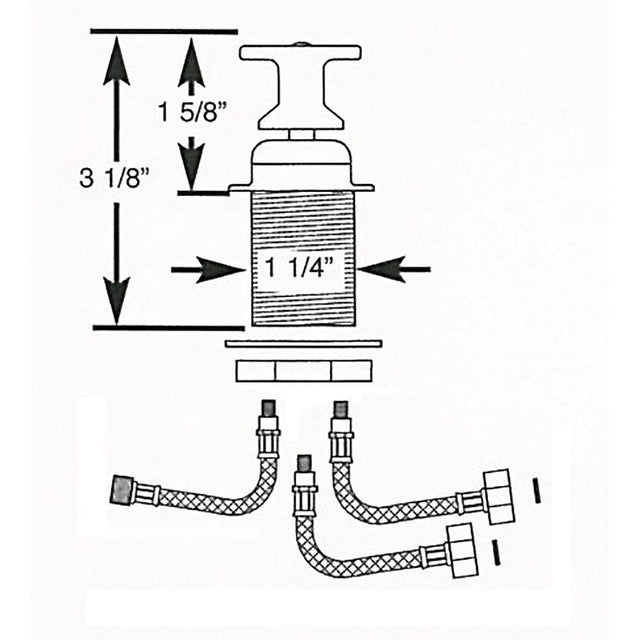 Scandvik T-Handle Shower Mixer Control - Kesper Supply