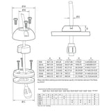 Scanstrut DS6-P Vertical Cable Seal - Kesper Supply