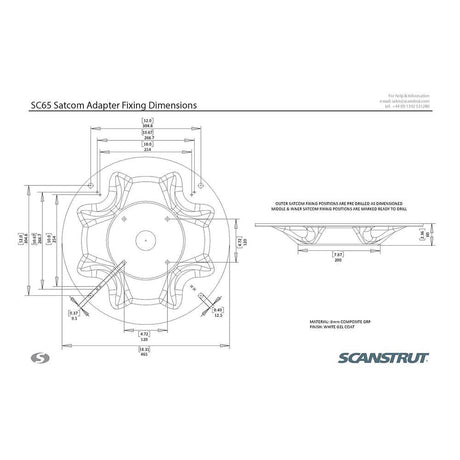 Scanstrut SC65 Satcom Mount - Kesper Supply