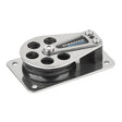 Schaefer Series 5 Flat Base Cheek Block - Stainless Steel Cheeks - Kesper Supply