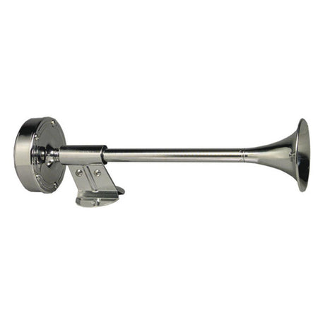 Schmitt Marine Deluxe All-Stainless Shorty Single Trumpet Horn - 12V - Kesper Supply