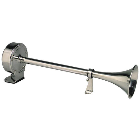 Schmitt Marine Deluxe All-Stainless Single Trumpet Horn - 12V - Kesper Supply