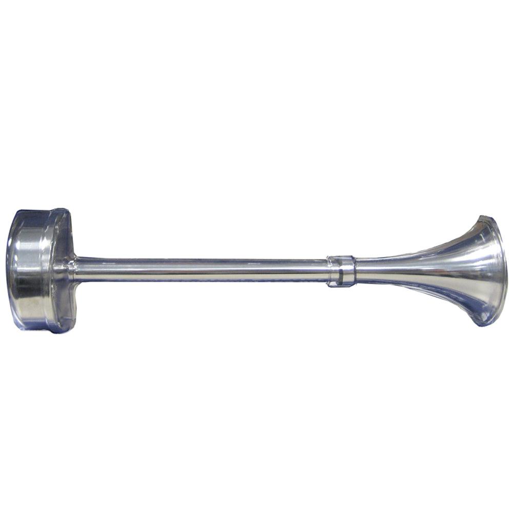 Schmitt Marine Standard Single Trumpet Horn - 12V - Stainless Exterior - Kesper Supply