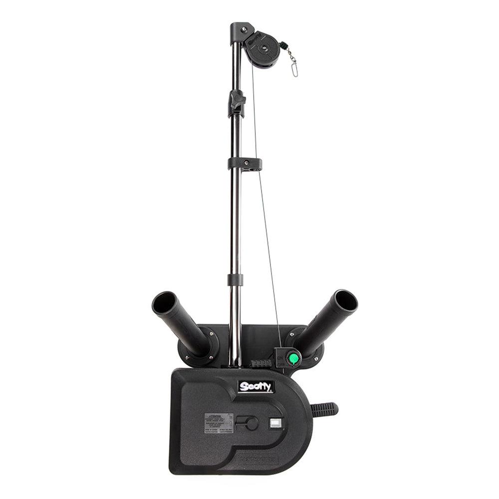 Scotty 1116 Propack 60" Telescoping Electric Downrigger w/ Dual Rod Holders and Swivel Base - Kesper Supply