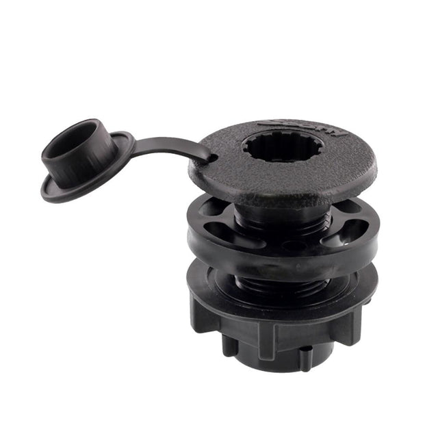 Scotty Compact Threaded Round Deck Mount - Kesper Supply