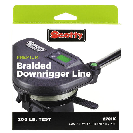 Scotty Premium Power Braid Downrigger Line - 200ft of 200lb Test - Kesper Supply