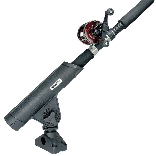 Scotty Rodmaster II Rod Holder w/241 Deck/Side Mount - Black - Kesper Supply