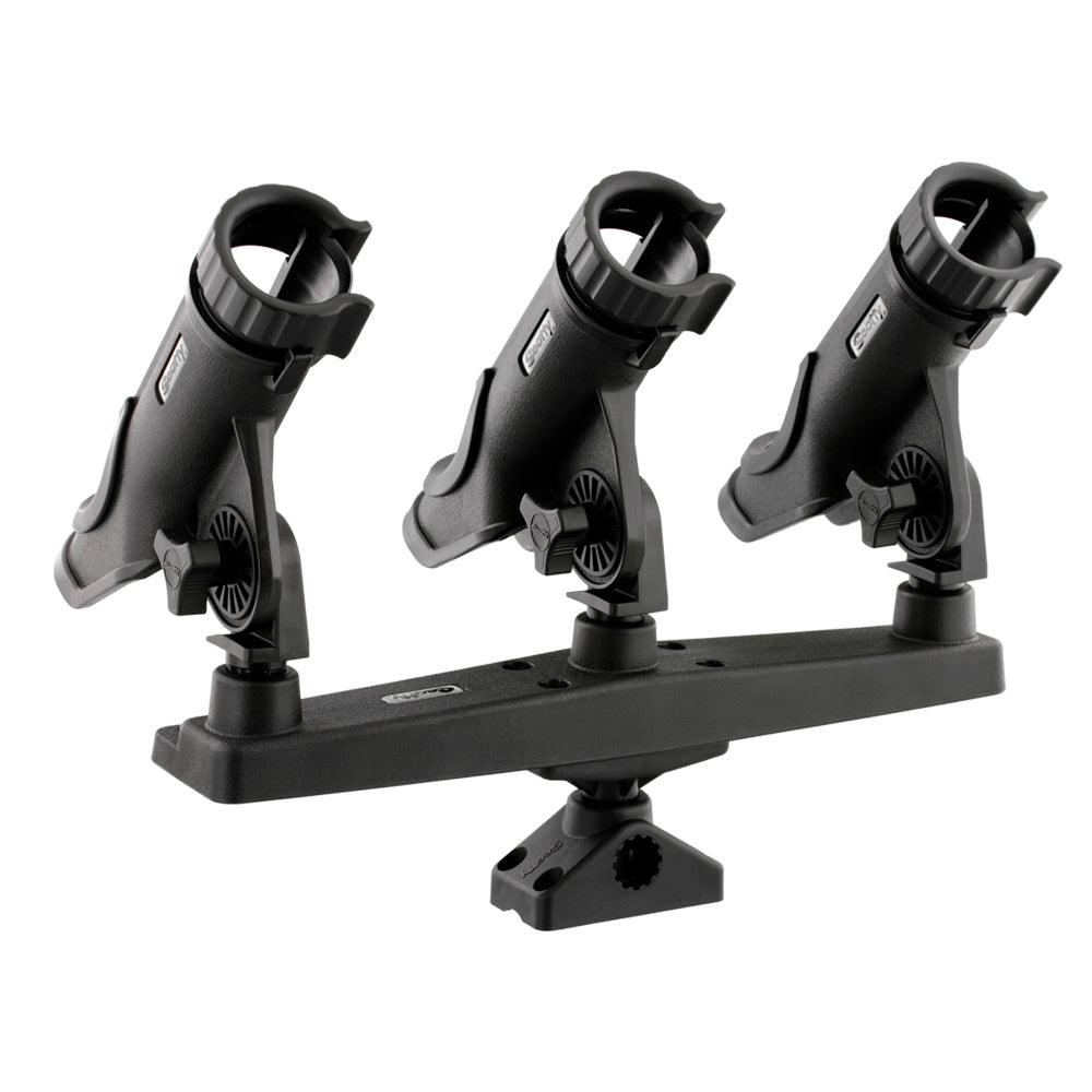 Scotty Triple Rod Holder w/3 230 Power Lock Rod Holders - Kesper Supply