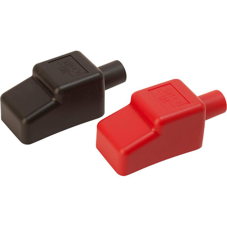 Sea-Dog Battery Terminal Covers - Red/Back - 1/2" - Kesper Supply
