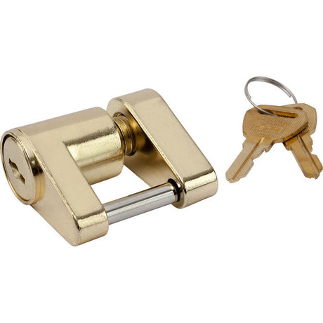 Sea-Dog Brass Plated Coupler Lock - 2 Piece - Kesper Supply