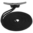 Sea-Dog Double Braided Nylon Dock Line - 1/2" x 20' - Black - Kesper Supply