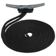 Sea-Dog Double Braided Nylon Dock Line - 5/8" x 20' - Black - Kesper Supply