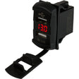 Sea-Dog Dual USB Rocker Switch Style Voltmeter w/Hidden Display - Kesper Supply