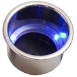 Sea-Dog LED Flush Mount Combo Drink Holder w/Drain Fitting - Blue LED - Kesper Supply