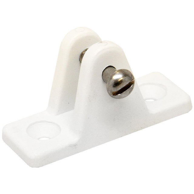 Sea-Dog Nylon Angled Deck Hinge - White - Kesper Supply