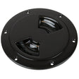 Sea-Dog Quarter-Turn Smooth Deck Plate w/Internal Collar - Black - 4" - Kesper Supply