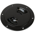 Sea-Dog Quarter-Turn Smooth Deck Plate w/Internal Collar - Black - 8" - Kesper Supply