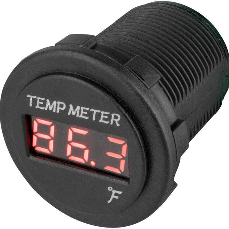 Sea-Dog Round Red LED Temperature Meter - Kesper Supply