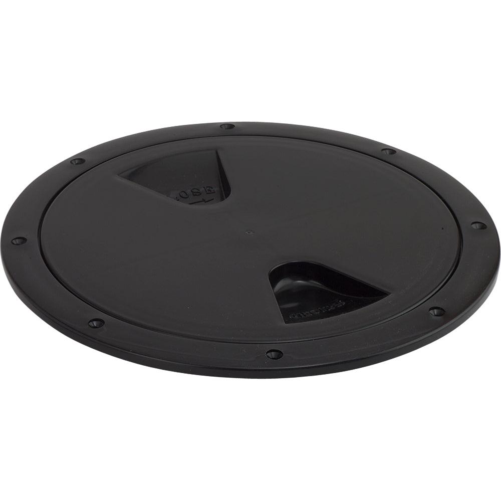 Sea-Dog Screw-Out Deck Plate - Black - 4" - Kesper Supply