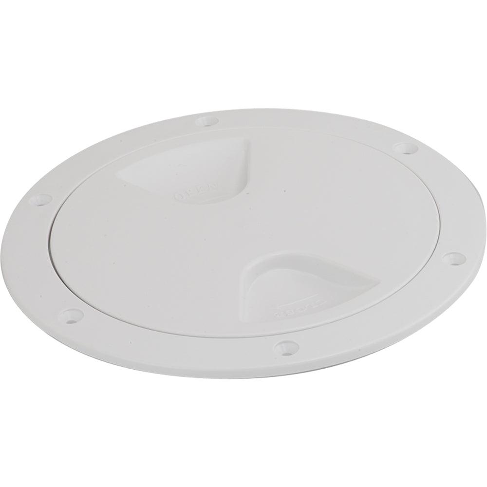 Sea-Dog Screw-Out Deck Plate - White - 5" - Kesper Supply