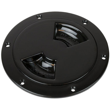 Sea-Dog Smooth Quarter Turn Deck Plate - Black - 6" - Kesper Supply