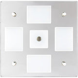 Sea-Dog Square LED Mirror Light w/On/Off Dimmer - White & Blue - Kesper Supply