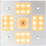 Sea-Dog Square LED Mirror Light w/On/Off Dimmer - White & Blue - Kesper Supply