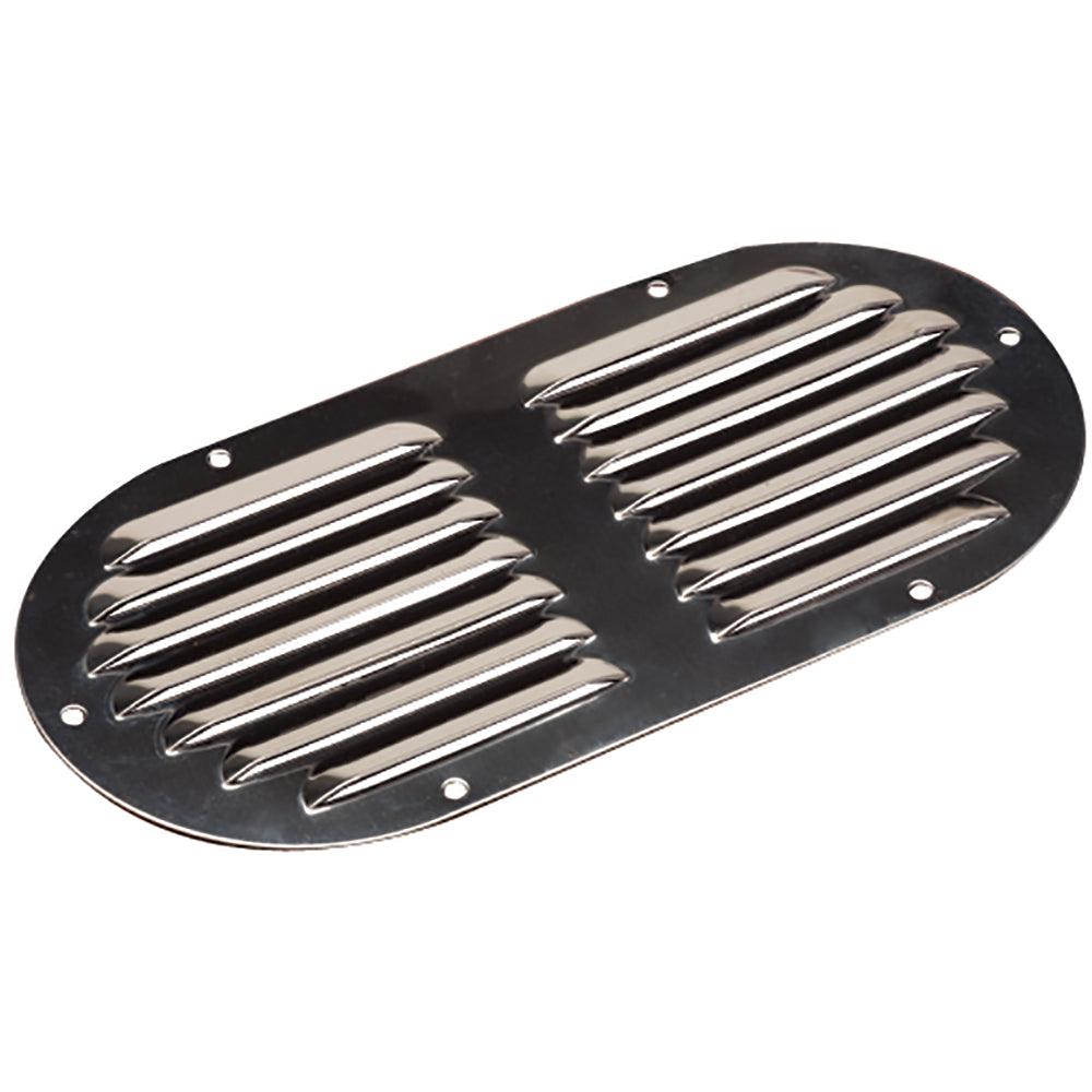 Sea-Dog Stainless Steel Louvered Vent - Oval - 9-1/8" x 4-5/8" - Kesper Supply