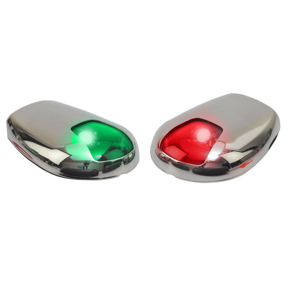 Sea-Dog Stainless Steel Side Mount LED Navigation Lights - 2 NM - Port & Starboard - Kesper Supply